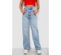 Джинсы женские Wide leg, цвет голубой, 244R2529