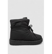 Дутики жіночі зимові на хутрі, колір чорно-сірий, 248RFM600