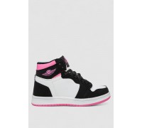 Кросівки жіночі зимові на хутрі, колір біло-рожевий, 248RHB470-9