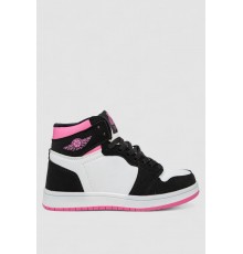 Кросівки жіночі зимові на хутрі, колір біло-рожевий, 248RHB470-9