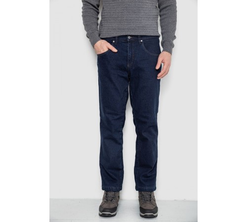 Джинси чоловічі утеплені на флісі, колір синій, 129R9834