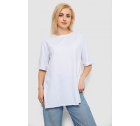 Футболка женская однотонная, цвет белый, 244R1036-5