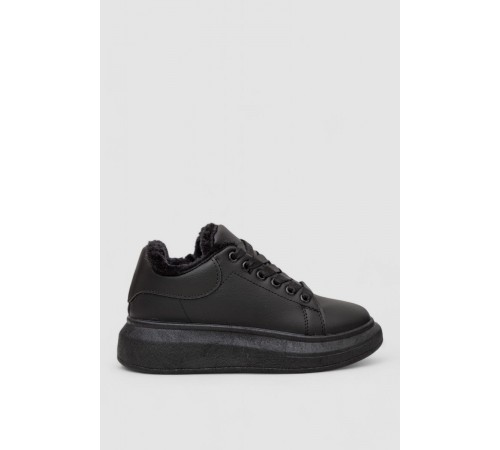 Кросівки жіночі зимові на хутрі, колір чорний, 248RA2256