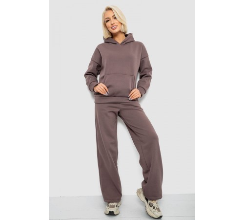 Спортивний костюм жіночий на флісі, колір мокко, 257R87