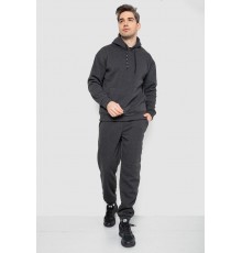 Спорт костюм чоловічий на флісі, колір темно-сірий, 190R235