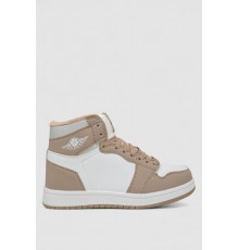 Кросівки жіночі зимові на хутрі, колір біло-бежевий, 248RHB470-17