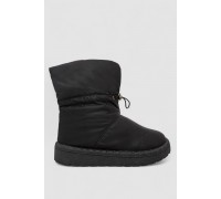 Дутики жіночі зимові на хутрі, колір чорно-коричневий, 248RFM200