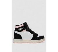 Кросівки жіночі зимові на хутрі, колір біло-рожевий, 248RHB470