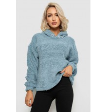 Худі жіночий однотонний з капюшоном, колір блакитний, 257R14