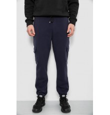 Спортивні штани чоловічі на флісі, колір синій, 129RA9997