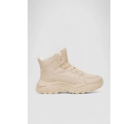 Кроссовки женские зимние на меху, цвет бежевый, 248RDM06