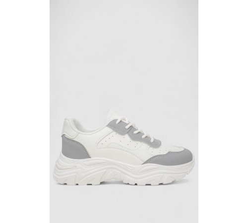 Кроссовки женские, цвет бело-серый, 248RA90