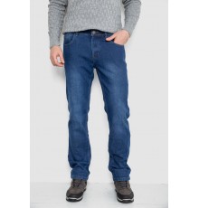 Джинси чоловічі на флісі, колір синій, 254R2409