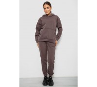 Спортивный костюм женский на флисе, цвет светло-коричневый, 257R85