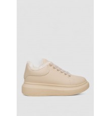 Кросівки жіночі зимові на хутрі, колір бежевий, 248RA2256