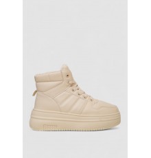 Кросівки жіночі зимові на хутрі, колір бежевий, 248RAM022