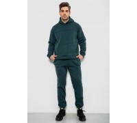 Спортивный костюм мужской на флисе, цвет зеленый, 238R029