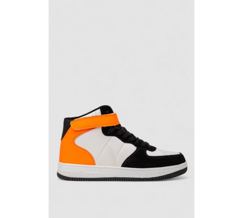 Кросівки чоловічі зимові на хутрі, колір біло-помаранчевий, 248RH1020