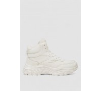 Кроссовки женские зимние на меху, цвет белый, 248RDM07