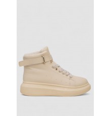 Ботинки женские зимние на меху, цвет бежевый, 248RA2251