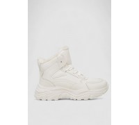 Кроссовки женские зимние на меху, цвет белый, 248RDM06