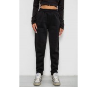 Спортивные штаны женские на флисе, цвет черный, 238R58641-1