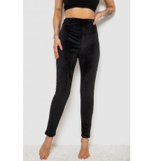 Лосини велюрові утеплені, колір чорний, 238R58643