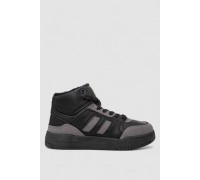 Кроссовки женские зимние на меху, цвет черно-серый, 248RAD500