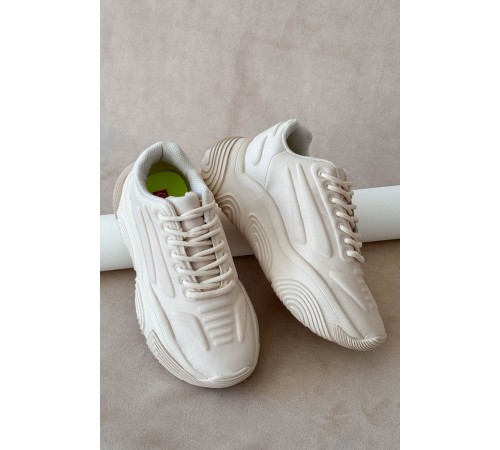 Кроссовки женские текстиль, цвет бежевый, 248RCX1260