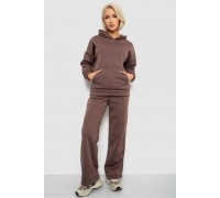 Спортивный костюм женский на флисе, цвет коричневый, 257R87
