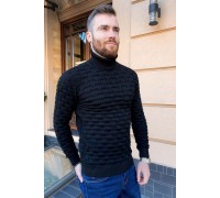 Свитер мужской, цвет черный, 161R602
