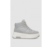 Кросівки жіночі зимові на хутрі, колір сірий, 248RAM015