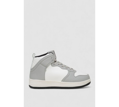 Кроссовки мужские зимние на меху, цвет бело-серый, 248RCX698