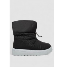 Дутики жіночі зимові на хутрі, колір чорно-сірий, 248RFM300