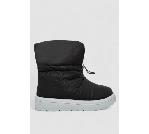 Дутики женские зимние на меху, цвет черно-серый, 248RFM300