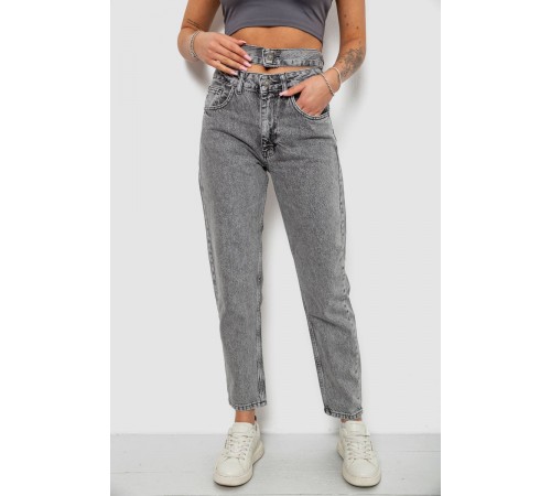 Джинси жіночі MOM, колір сірий, 244R1904S21