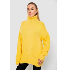 Светр - гольф жіночий вовняний, колір жовтий, 244R2050