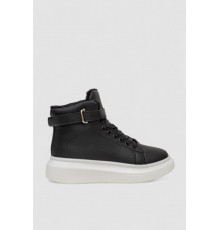 Ботинки женские зимние на меху, цвет черно-белый, 248RA2251