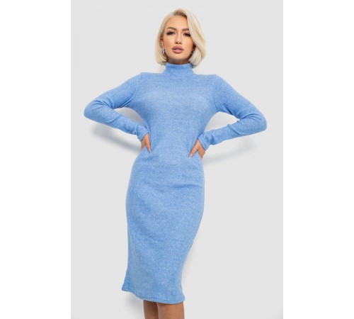Сукня повсякденна утеплена, колір блакитний, 257R115