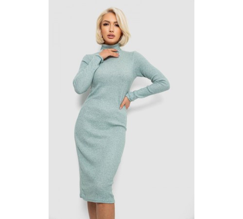 Платье повседневное утепленное, цвет оливковый, 257R115