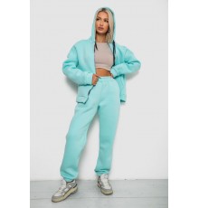 Спортивний костюм жіночий на флісі, колір м'ятний, 238R5715