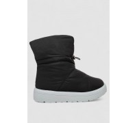 Дутики женские зимние на меху, цвет черно-серый, 248RFM200