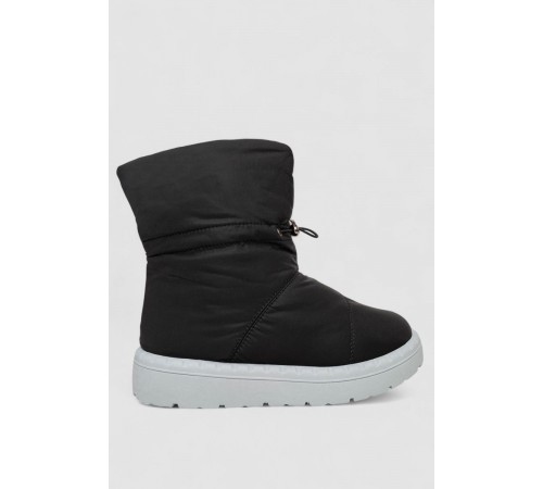 Дутики женские зимние на меху, цвет черно-серый, 248RFM200