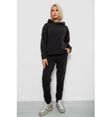 Спортивний костюм жіночий на флісі, колір чорний, 257R88
