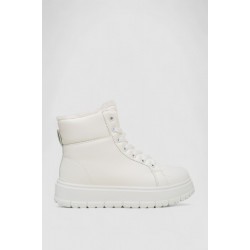 Ботинки женские зимние на меху, цвет белый, 248RMB01