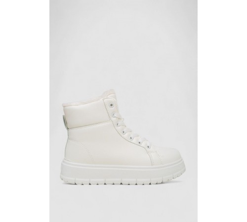 Ботинки женские зимние на меху, цвет белый, 248RMB01