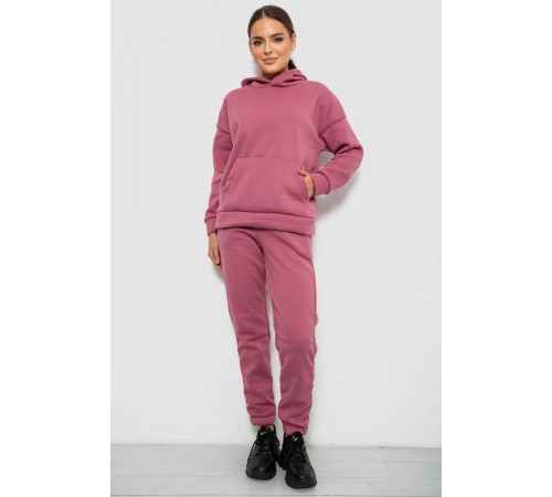 Спортивний костюм жіночий на флісі, колір пудровий, 257R85