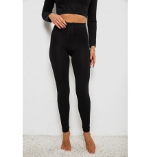 Лосины утепленные, цвет черный, 139RB869