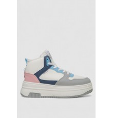 Кросівки жіночі зимові на хутрі, колір біло-рожевий, 248RAM09