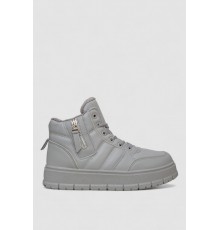 Кросівки жіночі зимові на хутрі, колір сірий, 248RMB06